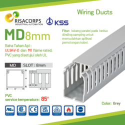 KSS MD-Series 8mm kabel duct panel