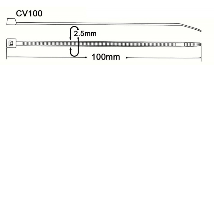 KSS CV-300 series Cable Ties 3.0 CM – Riasarana Electrindo